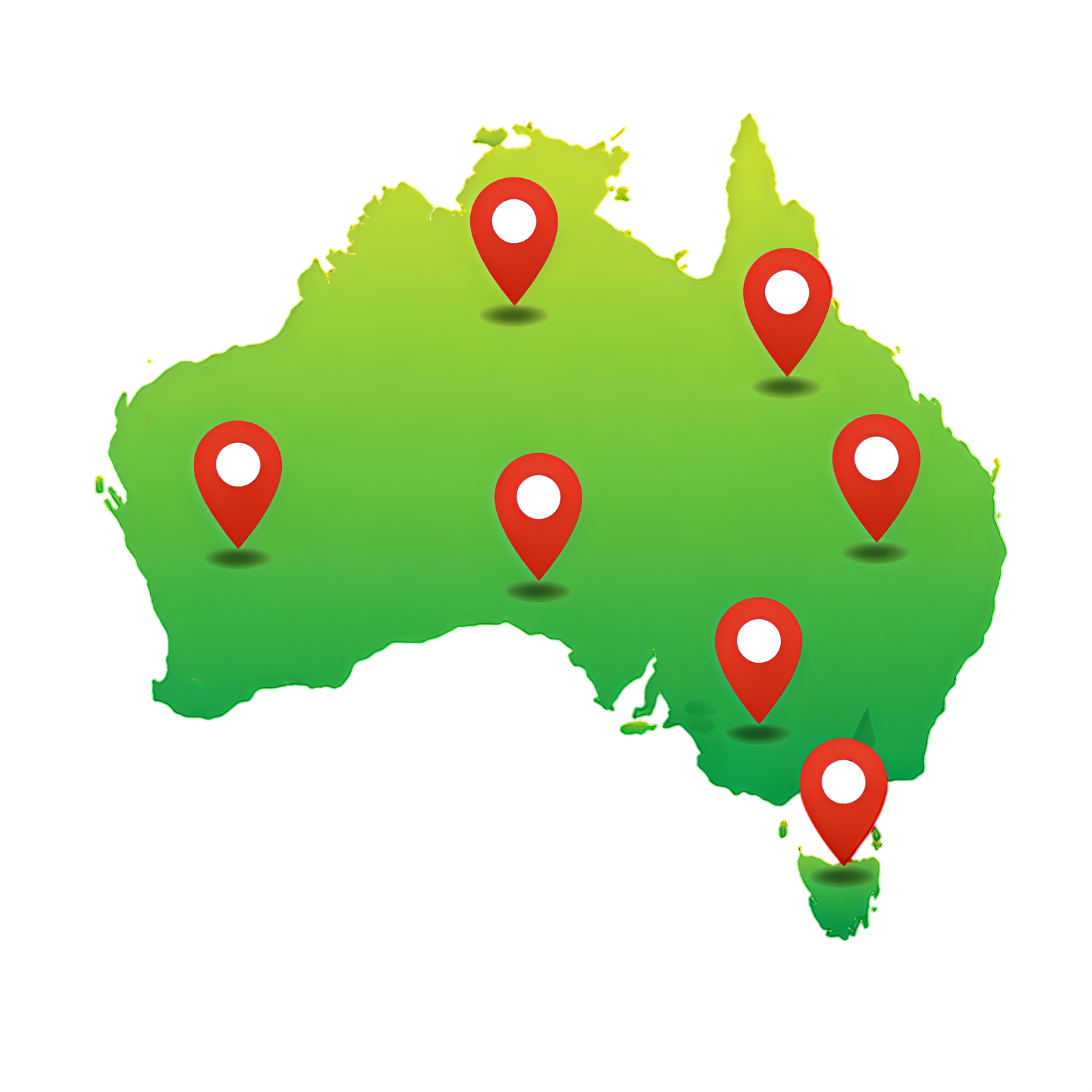 Map of Australia showing nationwide wholesale imported car supply by Global Auto Group